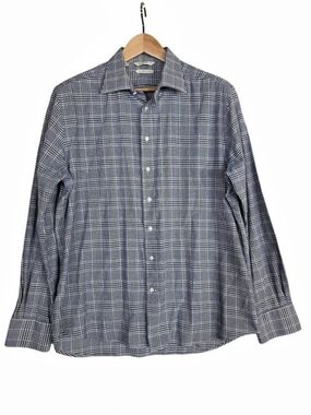 Suitsupply flannel Men's Plaid Cotton Button-Down